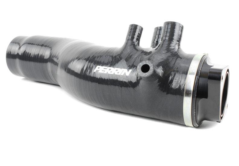 Subaru WRX Turbo Inlet Hose - Perrin Performance - 3in. w/ Turbo Adapter Flange - Black - `15-`21